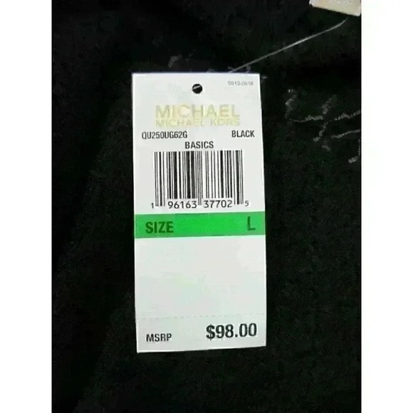 NEW! MICHAEL Michael Kors Women's L Ruffle Off-the-Shoulder Top In Black NWT $98 - Picture 2 of 4